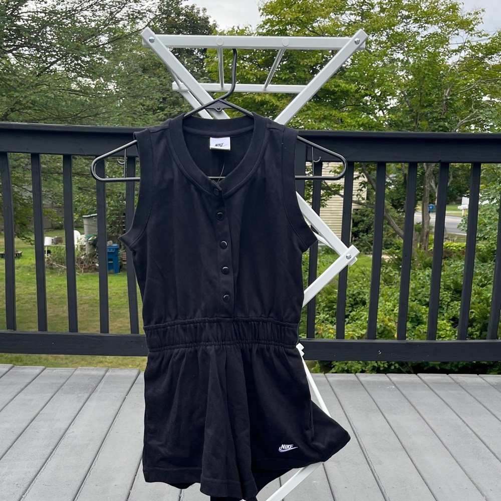 Nike Black Snap-Up Romper